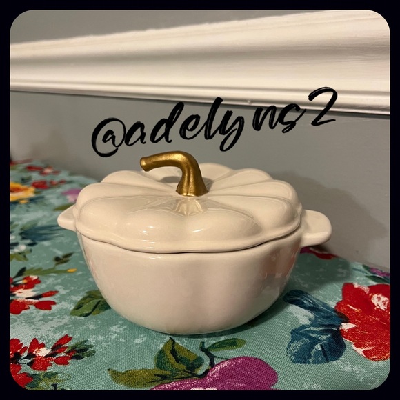 🌺🎃 New Pioneer Woman 14.2 Ounce Ceramic Pumpkin MINI Coquette - Halloween - Picture 4 of 8